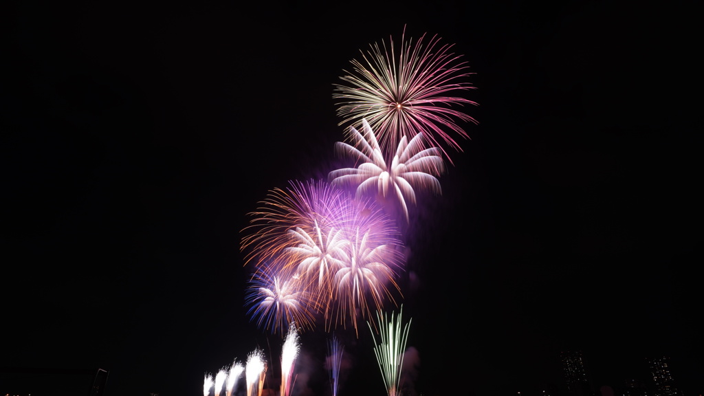 第43回江戸川花火大会中盤盛り上がり