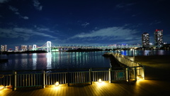 レインボーブリッジ夜景-お台場