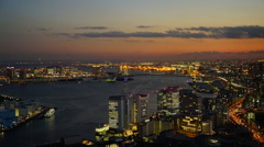 レインボーブリッジの夕焼け