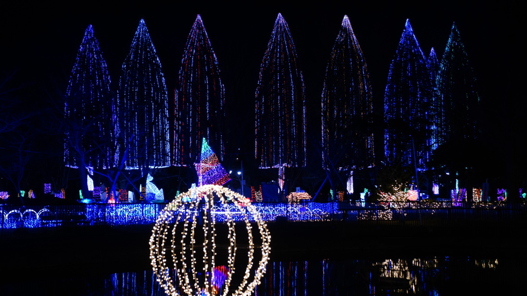 元渕江公園のイルミネーション