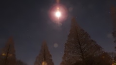 スーパームーンと星空
