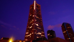 マジックアワー直後のランドマークタワー