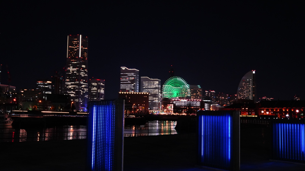 象の鼻パーク夜景/RGBを意識、手持ち撮影
