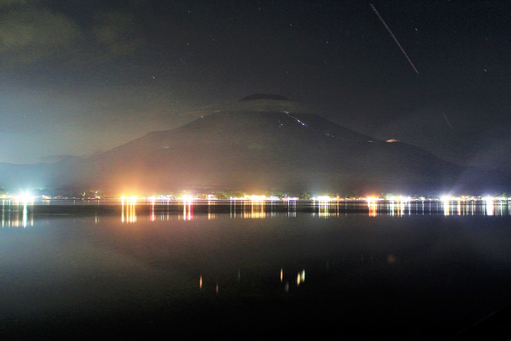 湖畔の夏の夜