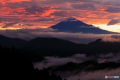 台風一過、燃ゆる空と雲海と…～PHOTOHITO投稿二周年記念～