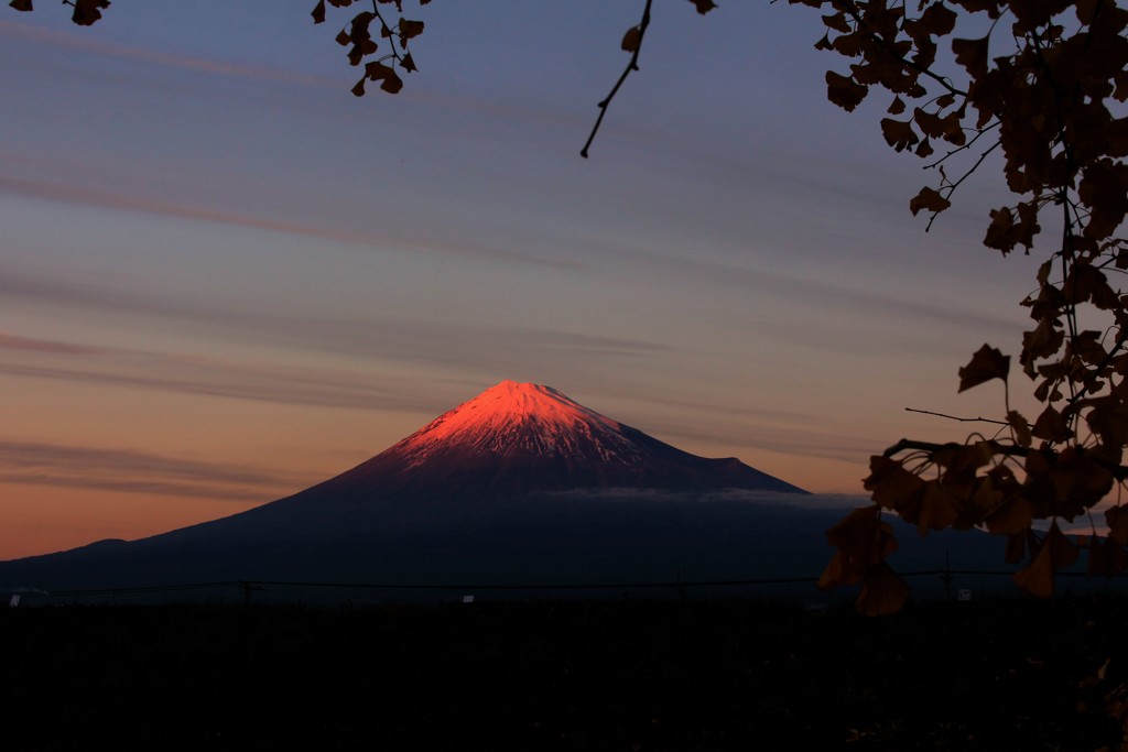 紅に染まる夕暮れどき