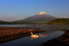 逆さと釣り人と…