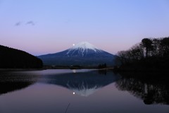 陽は沈み、月夜の始まり。