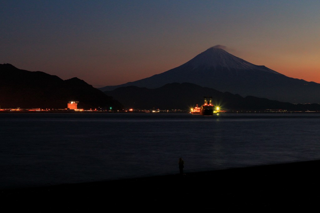 久々の場所からの夜明け