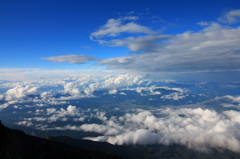 雲の上から…