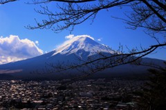 冬空の下、街を見下ろす。