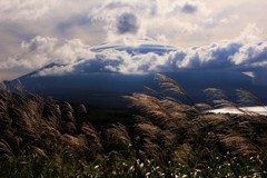 嵐の前触れ、笠雲を被って…。