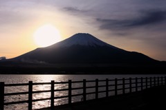 奇跡の瞬間を逃した夕暮れ