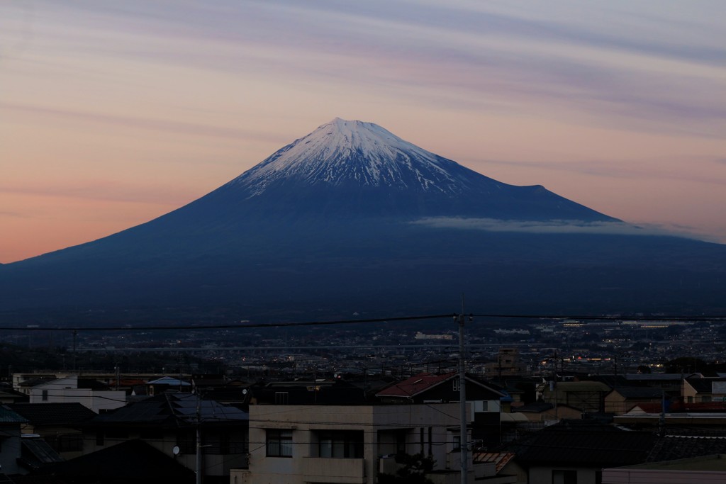 我が街も、夜への移ろい。