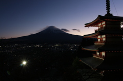 定番の場所からの夕景