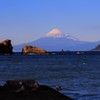 黄昏どき、雲は流れて…。