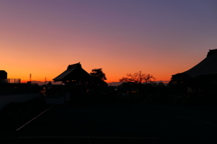 日本の夕空