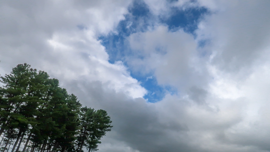 くもり　ところにより　あめ