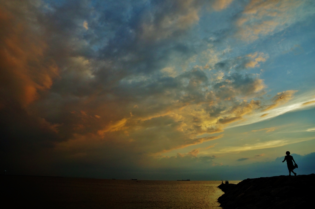 知多半島の夕暮れ