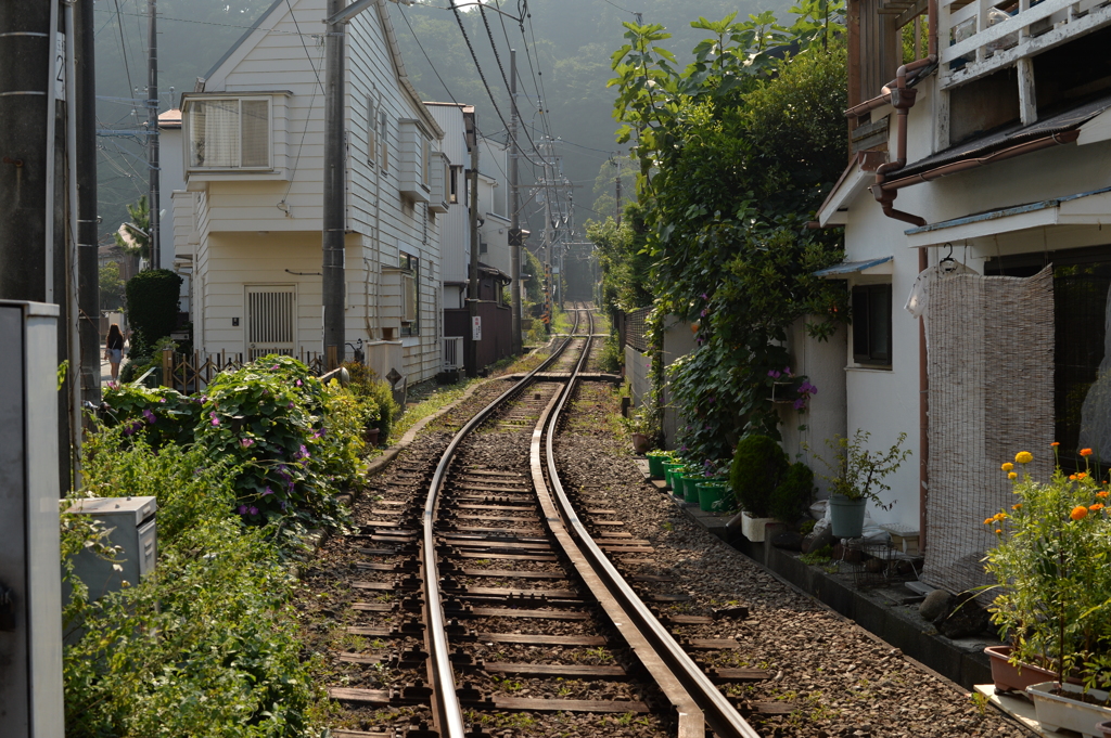 暑い日に線路は続いて