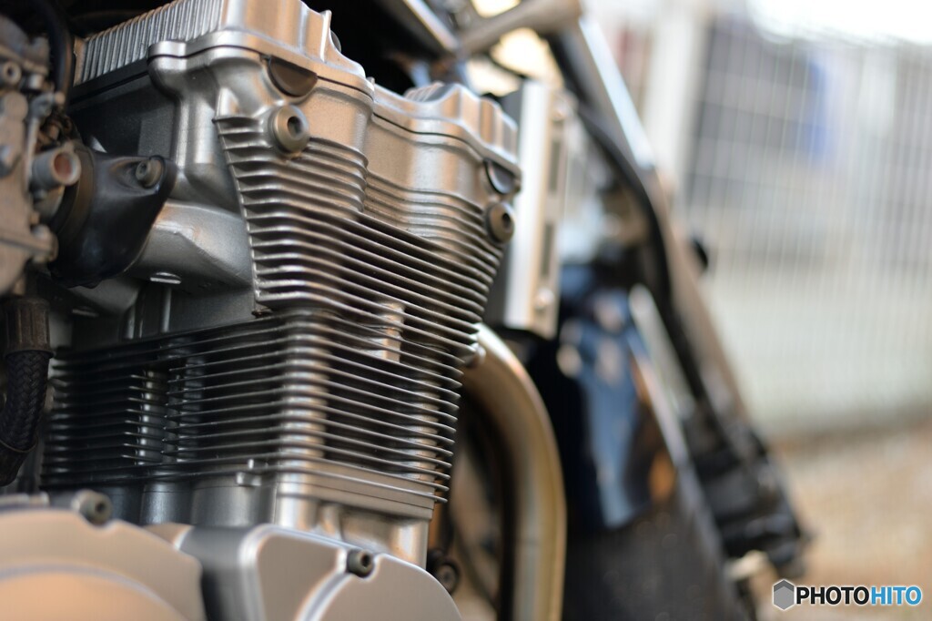 超レアなGSF750油冷エンジン。