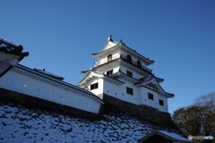 雪の白石城