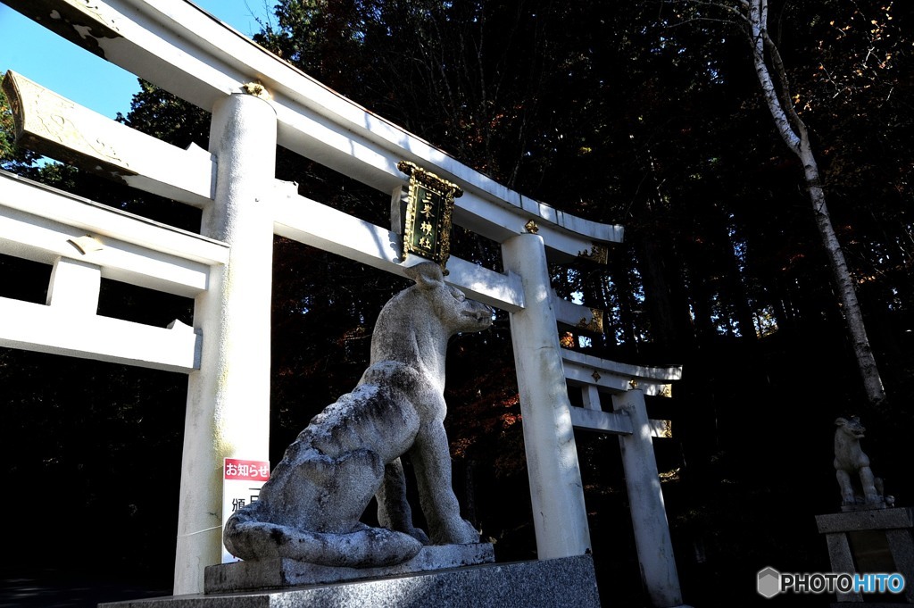 三峯神社の三ツ鳥居