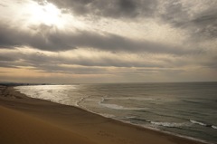 砂丘と海と空