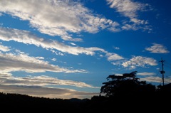 夕方の青空