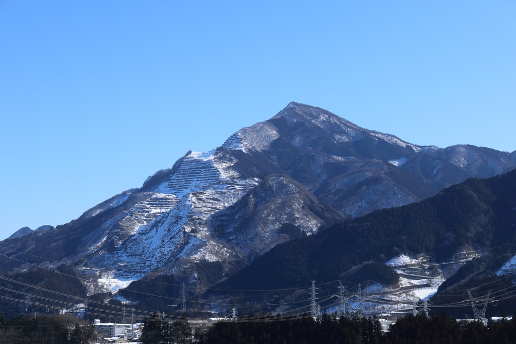 冬の武甲山