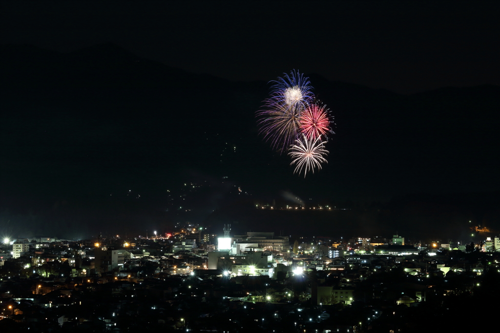 2016年・秩父夜祭の花火1