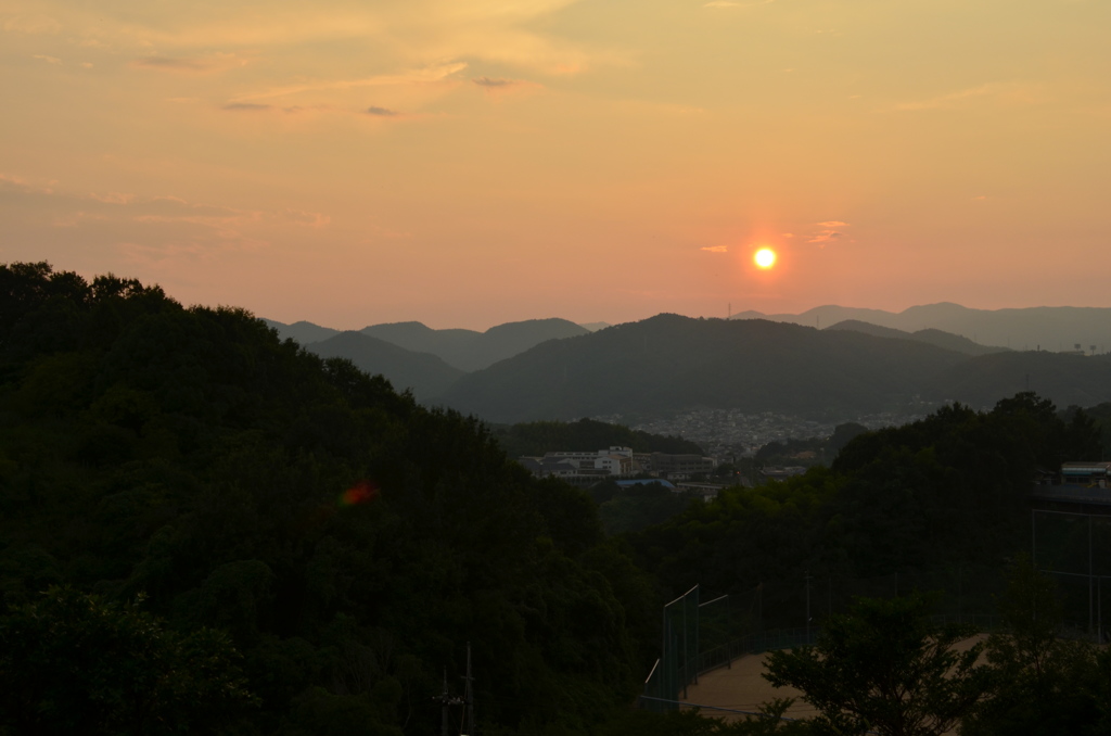 尾道 浄土寺からの夕日