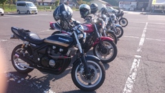 ツーリング休憩中