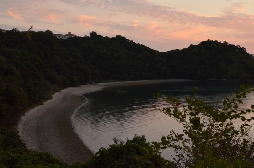 笠戸島　夕日岬から望む　海岸