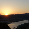 仁淀川の夜明け