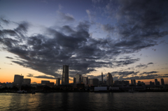 みなとみらい夕景