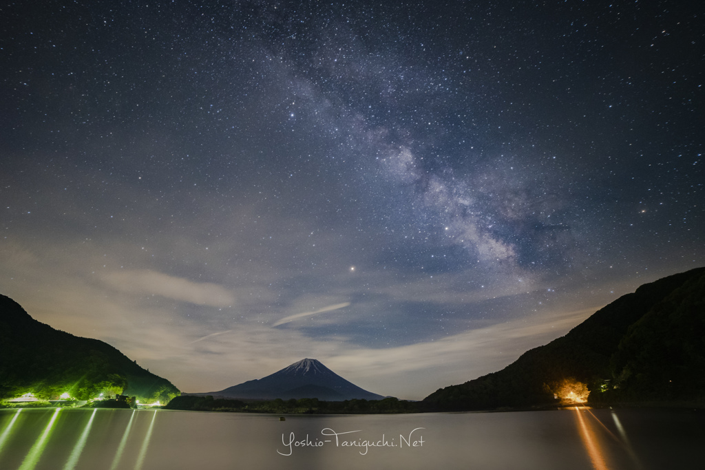 精進湖の天の川