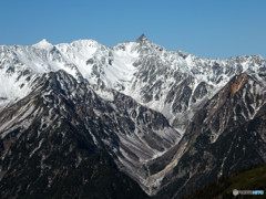 蝶ヶ岳からの槍ヶ岳