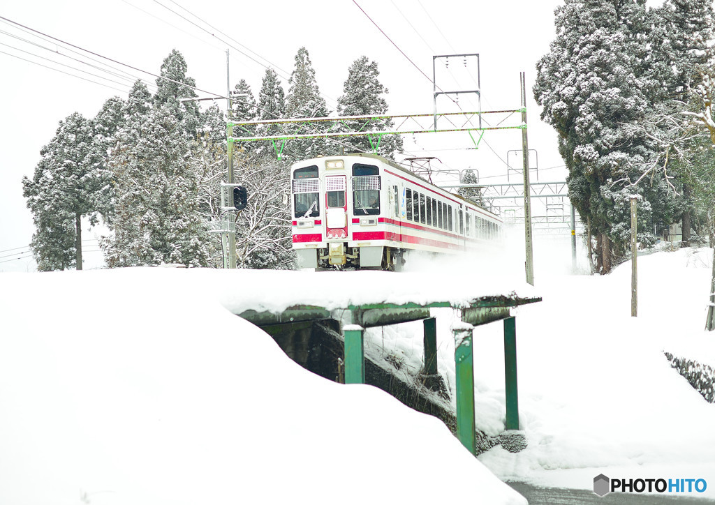 雪国の電車