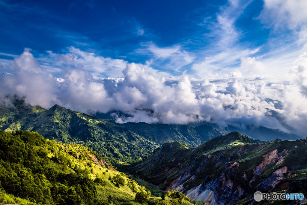 夏の山