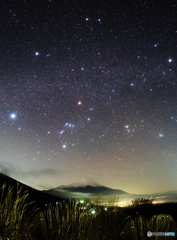 富士山の夜