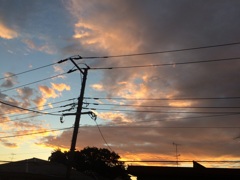 東の空、朝の4時