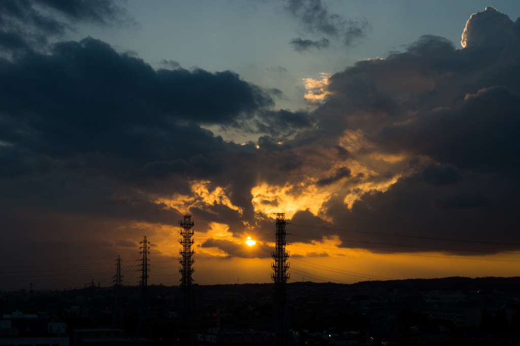 夕暮れ