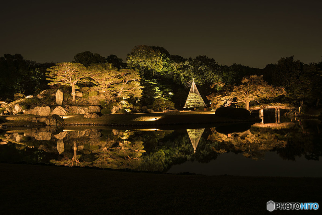 紅葉の六義園