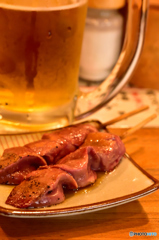 レバーでビールをぐいっと♪