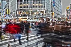 都会の雑踏～渋谷スクランブル交差点