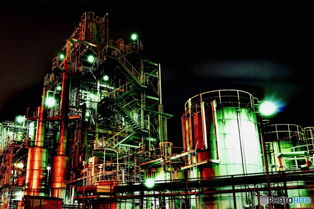 Factory night view chidoritown　Ⅶ