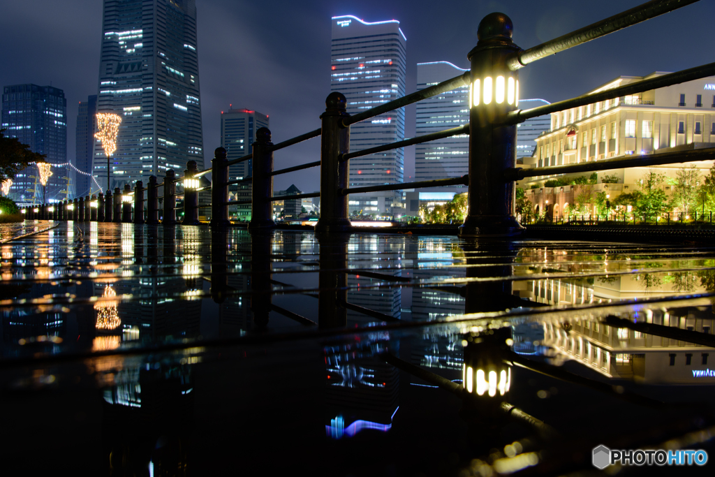 雨の運河パーク