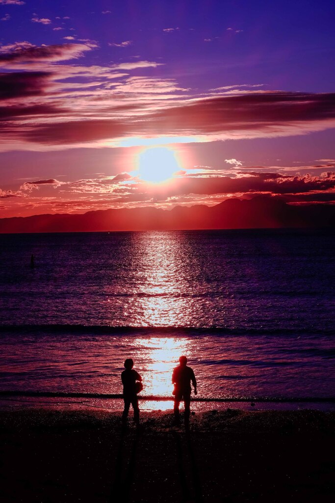 ハギビスの夕日