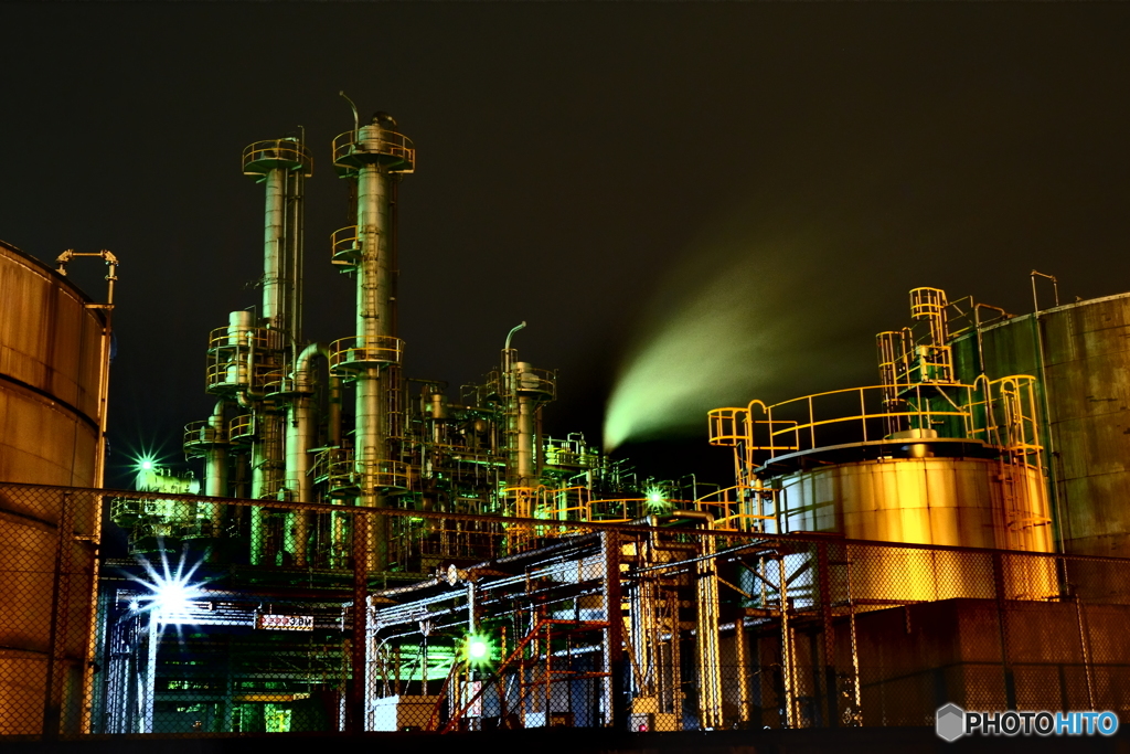 Factory night view chidoritown　Ⅴ